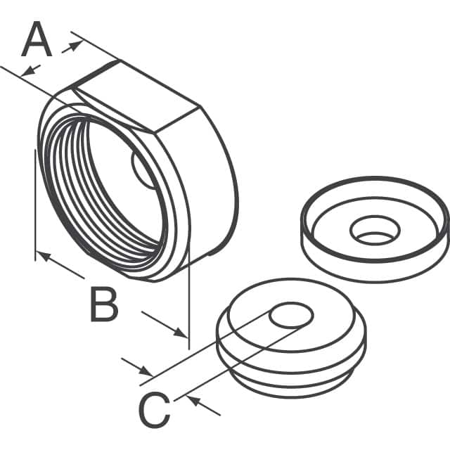JR16WCCA-12(71) Hirose Electric Co Ltd  Accessori per connettori circolari